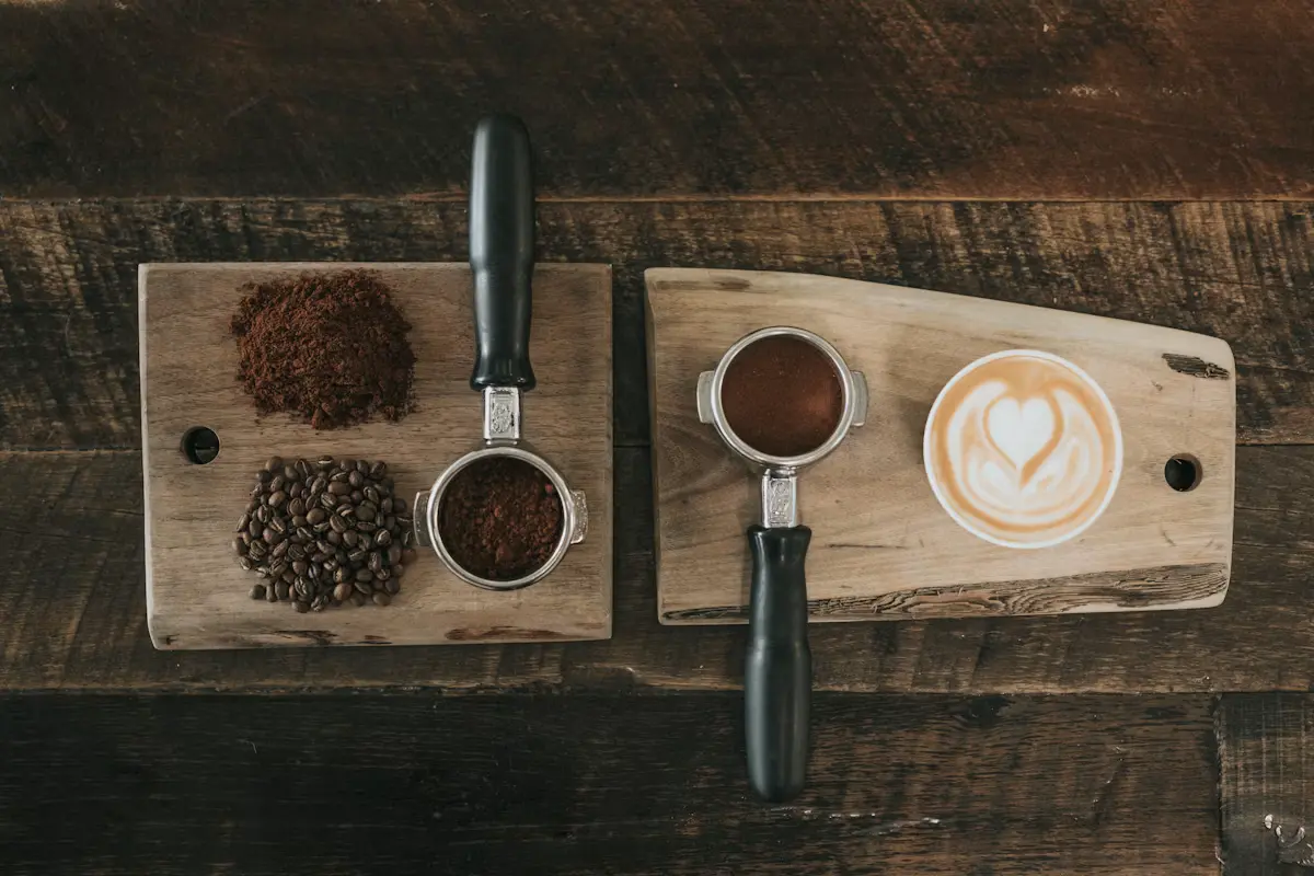 Latte art preparation